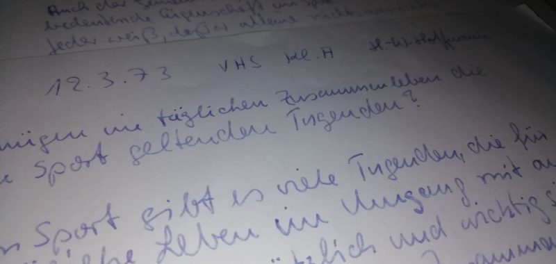 Klassenarbeit von 1973 so aktuell wie nie